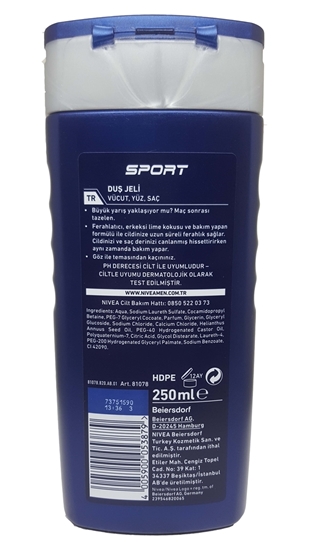 nivea, nivea men, nivea men duş jeli, erkek duş jeli, vücut şampuanı, yüz şampuanı, nivea men Sport Fresh duş jeli 250 ml satın al, nivea men Sport Fresh duş jeli 250 ml fiyat