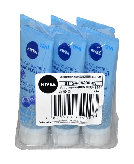 Picture of Nivea Smoothing Rice Peeling 75 ml Natural Blueberry
