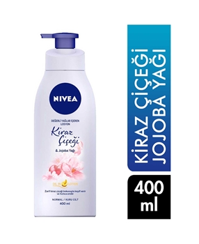 Nivea Body Lotion 400 ml Cherry Blossom & Jojoba Oil Picture of Nivea Body Lotion 400 ml Cherry Blossom & Jojoba Oil