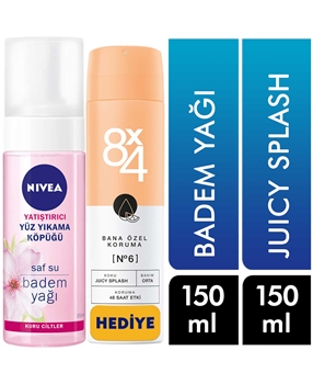 Nivea Cleansing Foam 150 ml Calming + 150 ml with Deodorant Gift Picture of Nivea Cleansing Foam 150 ml Calming + 150 ml with Deodorant Gift