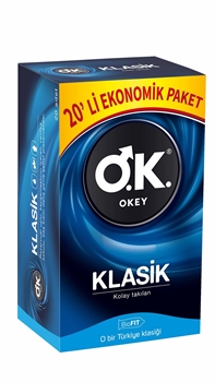 Okey Prezervatif 20'li Klasik Ekonomik Paket Picture of Okey Prezervatif 20'li Klasik Ekonomik Paket