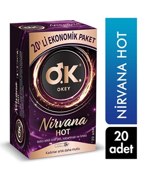 Okey Prezervatif 20'li Nirvana Hot okey, okay, prezervatif, kondom, okey nirvana, prezervatif satın al, kondom satın al, prezervatif fiyatları, kondom fiyatları