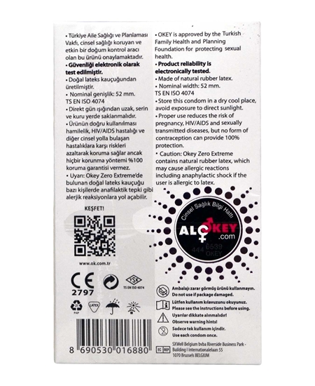 okey, okay, prezervatif, kondom, okey zero, zero prezervatif, zero kondom, kayganlaştırıcılı prezervatif, kayganlaştırıcılı kondom, ince prezervatif, ince kondom, prezervatif satın al, kondom satın al, prezervatif fiyatları, kondom fiyatları