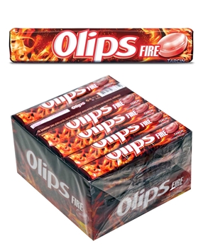 P-Olips Fire Tarçın Aromalı Bonbon Şekerleme 28 gr x 24'lü Paket 	olips, olips şeker, şeker, tarçınlı şeker