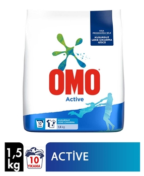 Omo Matik Powder Laundry Detergent  1,5 Kg Active Picture of Omo Matik Powder Laundry Detergent  1,5 Kg Active