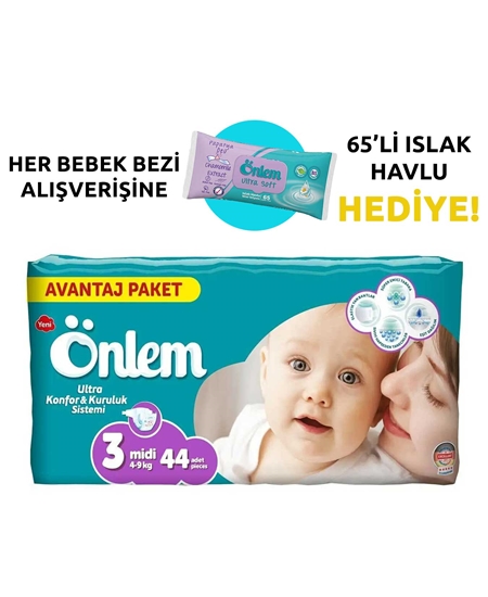 Picture of Önlem Bebek Bezi 44'lü 3 Midi