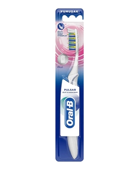 Oral B Toothbrush Pulsar Battery Operated Gingiva and Gentle Care Soft Oral-B, Oral B, pro-expert, pro, expert, white, 3 boyutlu beyazlık, mükemmel beyazlık, perfect white, proflex, pro-flex, diş fırçası, oynar başlıklı, manuel, crisscross, soft, yumuşak, manuel diş fırçası, uygun fiyatlı diş fırçası, kaliteli diş fırçası, quality toothbrush, best price, titreşimli, mikrotitreşim, mikro ince kıllar, diş aralarına ve diş etlerine masaj yapar, micro vibration, massages
