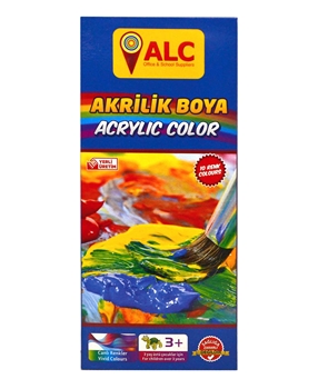 ALC Akrilik Boya 10 Renk alc, akrilik boya, boyama, boya seti, okul alışverişi, kırtasiye ürünleri