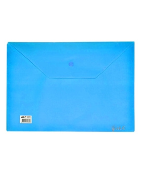 ALC Snap Envelope File Pack of 12 Blue alc, dosya, zarf dosya, çıtçıtlı dosya, platik dosya, ofis ürünleri, ofis malzemeleri, kırtasiye ürünleri