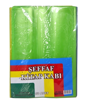 ALC Book Cover 50 Pieces Transparent alc, kitap kabı, şeffaf kitap kabı, renkli kitap kabı, kitap kabı satın al, kırtasiye ürünleri, okul alışverişi