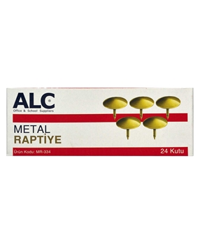 ALC Metal Raptiye 24x30'lu Paket alc, raptiye, ofis malzemeleri, toptan ofis malzemeleri, ofis ürünleri, kırtasiye ürünleri, kırtasiye malzemeleri, toptan kırtasiye ürünleri, metal raptiye