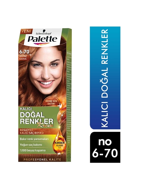 Picture of P-Palette Bronz Kahve 6-70 Tüp Krem Saç Boyası 50 ml