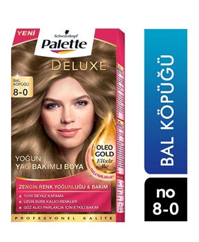 P-Palette Deluxe Bal Köpüğü Oleo Gold 8-0 Tüp Krem Saç Boyası 50 ml Picture of P-Palette Deluxe Bal Köpüğü Oleo Gold 8-0 Tüp Krem Saç Boyası 50 ml