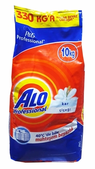 P-Alo Professional Kar Çiçeği Toz Çamaşır Deterjanı 10 Kg deterjan alo, alo, deterjan, toz çamaşır deterjanı, çamaşır deterjanı