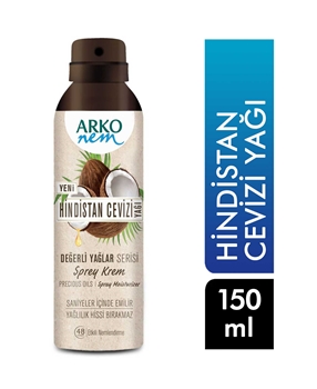 Arko Nem Sprey Krem 150 ml Hindistan Cevizi Yağlı Picture of Arko Nem Sprey Krem 150 ml Hindistan Cevizi Yağlı