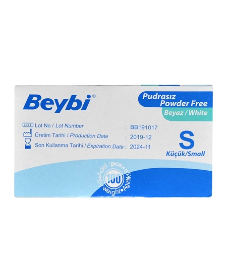 Picture of  Beybi Glove 100 Piece Box Powder-Free Vinyl S Small Size