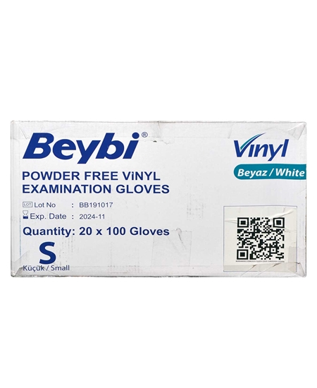 Picture of  Beybi Glove 100 Piece Box Powder-Free Vinyl S Small Size