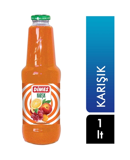 Picture of P-Dimes Meyve Suyu 1 lt Karışık Cam Şişe