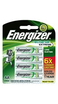 P-Energizer AA Extreme 4'lü Kart 2300 mAH Şarj Edilebilir Kalem Pil Picture of P-Energizer AA Extreme 4'lü Kart 2300 mAH Şarj Edilebilir Kalem Pil
