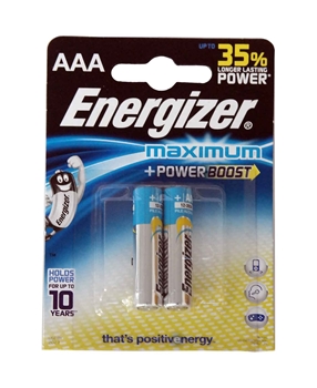 Energizer Maximum AAA İnce Kalem 2 Lİ Paket Picture of Energizer Maximum AAA İnce Kalem 2 Lİ Paket