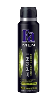 Fa Deodorant Erkek 150 ml Sport Energy Boost Energizing Scent fa, deodorant, dodorant, deodorand, ter kokusu önleyici, ter önleyici, koltuk altı deodorant, fa deodorant 150 ml satın al, fa deodorant fiyat