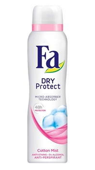 Fa Deodorant Kadın 150 ml Dry Protect Cotton Mist fa, deodorant, dodorant, deodorand, ter kokusu önleyici, ter önleyici, koltuk altı deodorant, fa deodorant 150 ml satın al, fa deodorant fiyat