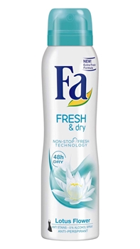 Fa Deodorant Kadın 150 ml Fresh & Dry Lotus Flower fa, deodorant, dodorant, deodorand, ter kokusu önleyici, ter önleyici, koltuk altı deodorant, fa deodorant 150 ml satın al, fa deodorant fiyat