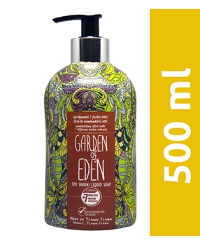 Garden of Eden Sıvı Sabun 500 ml Müge ve Ylang Ylang 	garden, sabun, sıvı sabun, el sabunu, sıvı el sabunu, sabun fiyatları, sabun satın al, sıvı sabun çeşitleri, toptan sıvı sabun satın al, sıvı sabun fiyatları