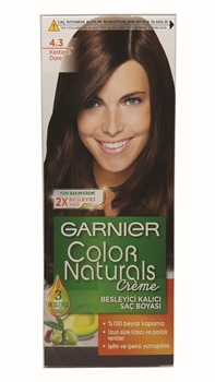 Garnier Hair Dye Color Naturals Chestnut Dore No: 4.3 garnier, garniyer, saç boyası, saç boyası satın al, toptan saç boyası fiyatı, garnier saç boyası, saç boyarken dikkat edilecekler, saç nasıl boyanır, saç boyası zararlı mı, garnier 4 3 kestane dore satın al