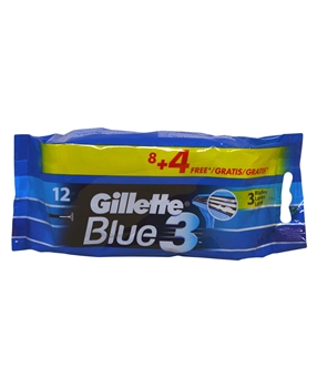 Gillette Blue 3 Regular Razor 8+4 Pack (OUTLET) Gillette, gilette, gilete, gilette, jilet, jilette, blu, blu3, blue 3, Blue3,gillette, blue3, blue 3, gillette blue 3, gillette blue 3 normal, tıraş bıçağı, Gillette Blue3 normal Tıraş Bıçağı satın al, Gillette Blue3 normal Tıraş Bıçağı fiyat