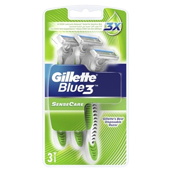 Gillette BLUE 3 SENSECARE 3'S BLISTER Gillette, gilette, gilete, gilette, jilet, jilette, blu, blu3, blue 3, Blue3,gillette, blue3, blue 3, gillette blue 3, gillette blue 3 sensecare, tıraş bıçağı, Gillette Blue3 sensecare Tıraş Bıçağı satın al, Gillette Blue3 sensecare Tıraş Bıçağı fiyat