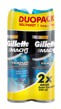 Gillette Mach3 Extra Comfort Shaving Gel 200 ml 2 Pack gillette, gilette, gillete, jillette, jilette, jilet, mach3, mach 3, tıraş jeli, hassas ciltler için tıraş jeli