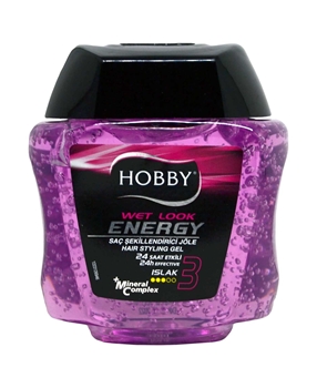 Hobby Hair Gel 275 ml Energy 3 Wet hobby, saç jölesi, ıslak saç jölesi, ıslak görünen saç jölesi, saç jölesi fiyatları, saç jölesi çeşitleri, saç jölesi satın al, saç jölesi zararlı mı, jöle saça zararlı mı