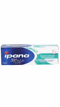 P-Ipana 3 Boyutlu Beyazlık Luxe Sigara İçenler İçin Ferahlık Diş Macunu 75 ml ipana, ipana sigara, sigara içenler için diş macunu, ipana beyazlatıcı diş macunu, ipana diş macunu, diş macunu, beyazlatıcı diş macunu, ipana 3d white, ipana 3 boyutlu beyazlık, sigara kokusu için diş macunu, sigara lekesi için diş macunu