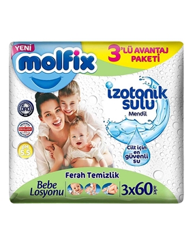 Molfix Islak Mendil 3x60'lı İzotonik Sulu Molfix,Yenidoğan,bebek ürünleri,Islak mendil,Molfix ıslak mendil,ıslak mendil fiyatları,molfix fiyatları,Toptan ıslak mendil,toptan molfix,molfix ıslak mendil satın al,Toptan molfix ıslak mendil satın al