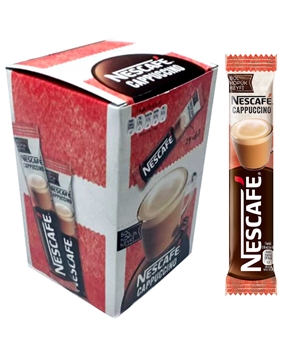 Nescafe Cappuccino 15 g X 18's Pack with Sugar Picture of Nescafe Cappuccino 15 g X 18's Pack with Sugar