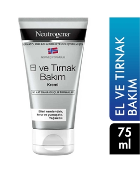 Neutrogena El ve Tırnak Kremi 75 ml neutrogena, nötrucina, norveç el kremi, norveçli balıkçı kremi, el krem, nemlendirici el kremi, kuruluğa karşı krem, el bakım kremi, neutrogena el kremi satın al, neutrogena el kremi fiyat