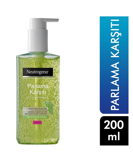 Picture of Neutrogena Yüz Temizleme Jeli 200 ml Parlama Karşıtı
