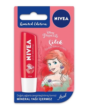 Nivea Lip Care Product 5,5 ml Disney Princess Ariel Strawberry nivea, dudak koruyucu, çilekli dudak koruyucu, meyveli dudak koruyucu, nemlendirici dudak koruyucu, dudak kremi, dudak parlatıcısı, çilekli parlatıcı, çilekli dudak parlatıcısı, disney dudak koruyucu, disney dudak kremi, ariel dudak kremi, ariel dudak koruyucu