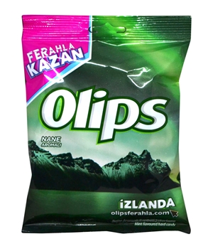 Olips Şekerleme 76 gr x 16'lı Koli Nane Aromalı Bonbon olips, olips şeker, naneli şeker