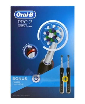 Oral-B Pro2 2900 Rechargeable Toothbrush  2's - Black oral b, oralb, oral-b, şarjlı diş fırçası, şarj edilebilir diş fırçası, elektrikli diş fırçası, pilli diş fırçası, otomatik diş fırçası, oral b pro 2 2900 satın al, oral b pro 2 2900 fiyat