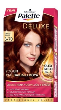 P-Palette Deluxe Kahve Bakır Oleo Gold 6-70 Tüp Krem Saç Boyası 50 ml Picture of P-Palette Deluxe Kahve Bakır Oleo Gold 6-70 Tüp Krem Saç Boyası 50 ml