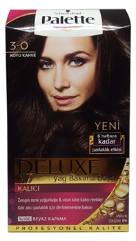 P-Palette Deluxe Koyu Kahve 3-0 Tüp Krem Saç Boyası 50 ml Picture of P-Palette Deluxe Koyu Kahve 3-0 Tüp Krem Saç Boyası 50 ml