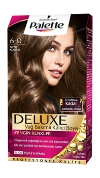 P-Palette Deluxe Koyu Kumral 6-0 Tüp Krem Saç Boyası 50 ml Picture of P-Palette Deluxe Koyu Kumral 6-0 Tüp Krem Saç Boyası 50 ml
