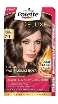 P-Palette Deluxe Küllü Kumral Oleo Gold 7-1 Tüp Krem Saç Boyası 50 ml Picture of P-Palette Deluxe Küllü Kumral Oleo Gold 7-1 Tüp Krem Saç Boyası 50 ml