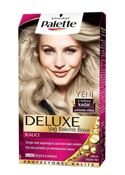 P-Palette Deluxe Küllü Sarı 9-1 Tüp Krem Saç Boyası 50 ml Picture of P-Palette Deluxe Küllü Sarı 9-1 Tüp Krem Saç Boyası 50 ml