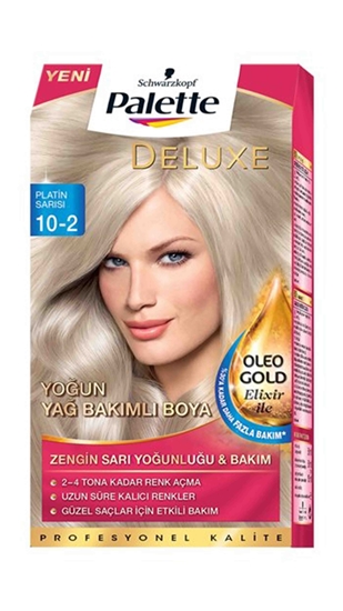 Picture of P-Palette Deluxe Platin Sarısı Oleo Gold 10-2 Tüp Krem Saç Boyası 50 ml