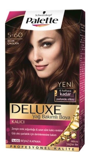 Picture of P-Palette Deluxe Sıcak Çikolata 5-60 Tüp Krem Saç Boyası 50 ml