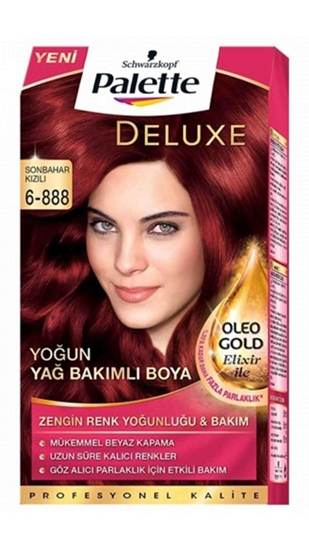 Picture of P-Palette Deluxe Sonbahar Kızılı Oleo Gold 6-888 Tüp Krem Saç Boyası 50 ml