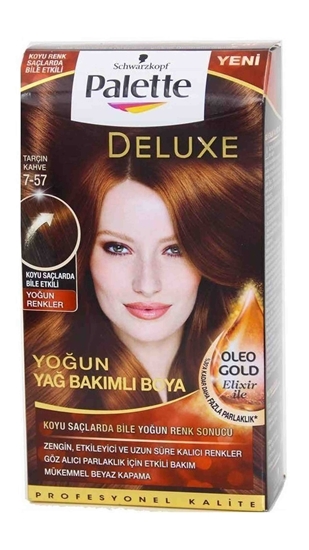 Picture of P-Palette Deluxe Tarçın Kahve 7-57 Tüp Krem Saç Boyası 50 ml